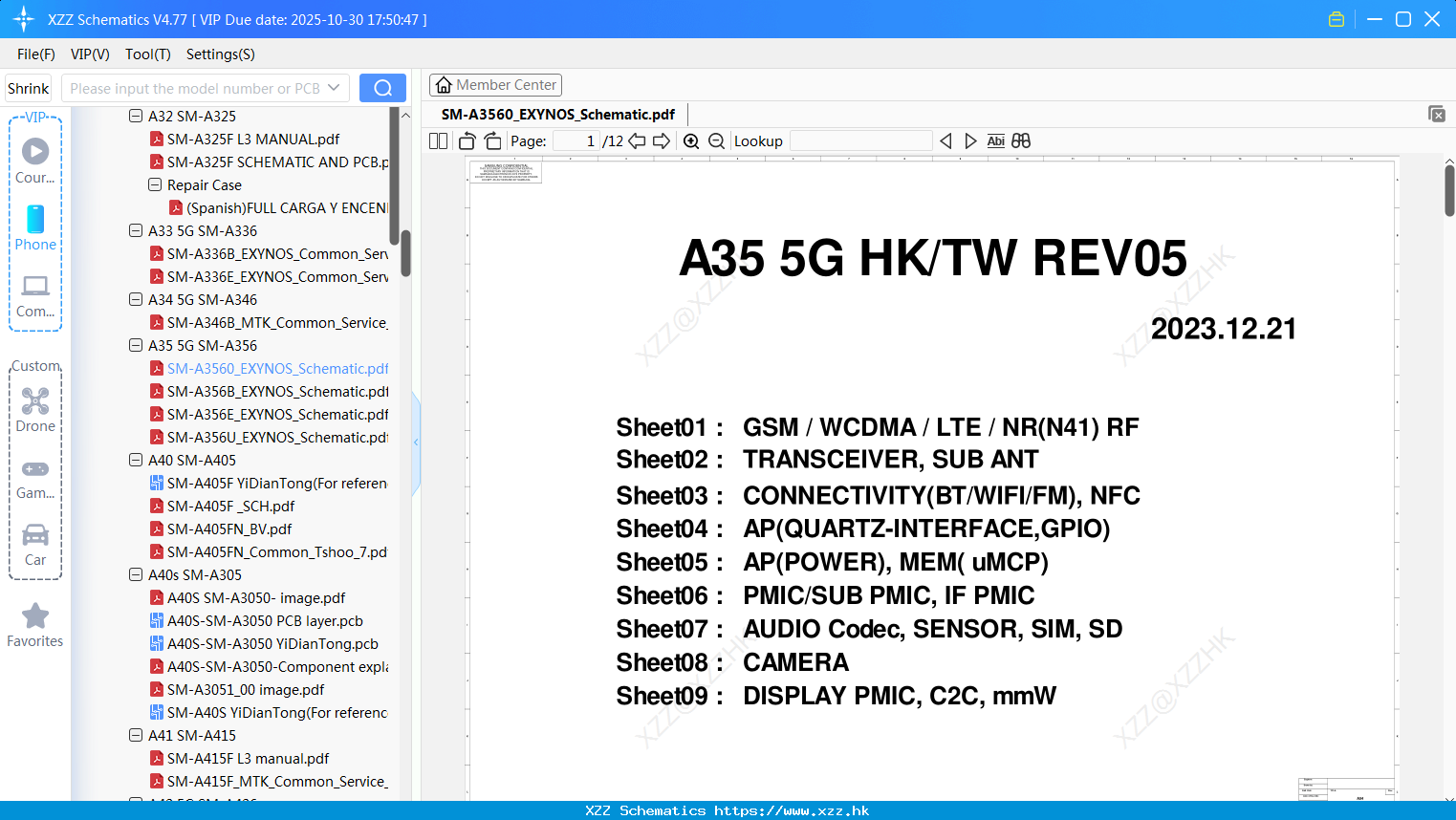 Samsung SM-A3560_EXYNOS_Schematic